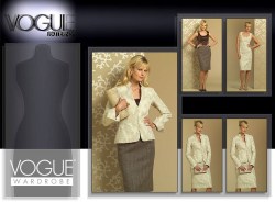 1021 VOGUE PRINCESS JACKET, TOP, DRESS, PANTS, SKIRT PATTERN 6-12: 14-22  CHOICE UNCUT